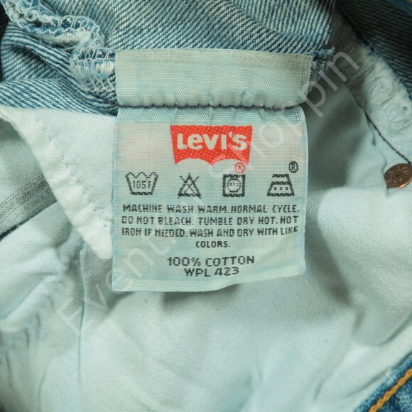 Vintage Levis 501 Original Fit Jeans Mens 31 Blue Denim 90s - Picture 7 of 9
